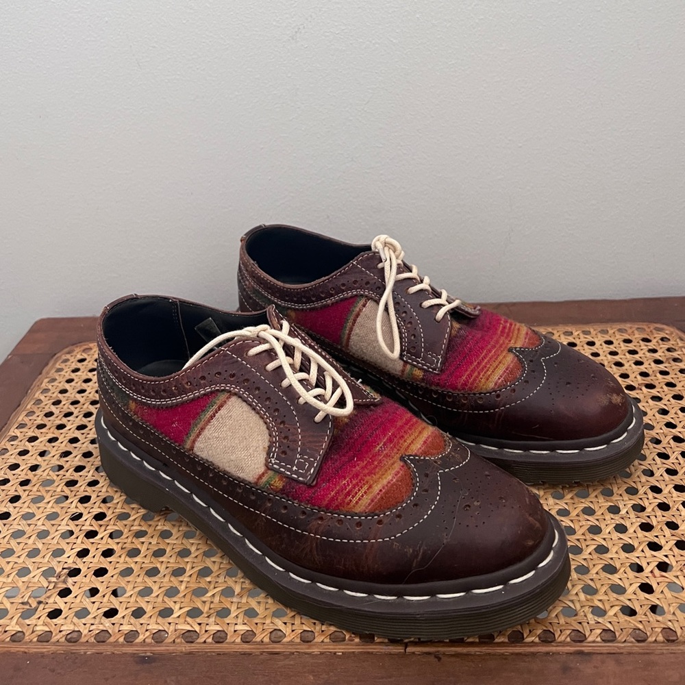 Rare Doc Marten x Pendleton Wing Tip Shoes